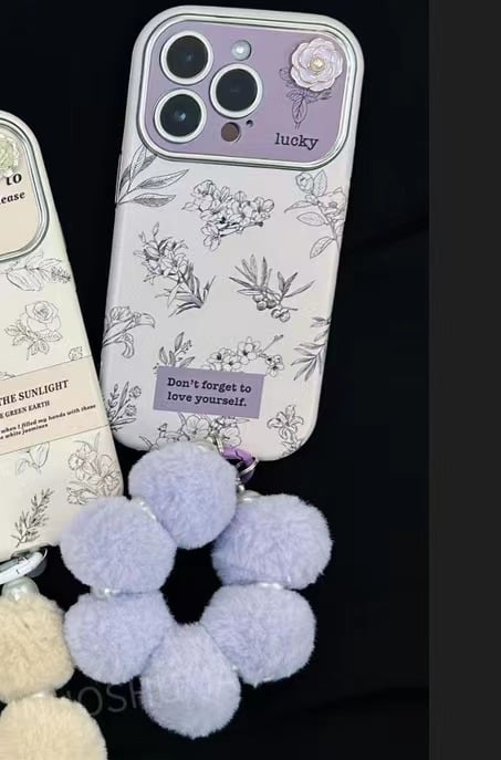 TPU πίσω θήκη με σχέδια λουλουδιών σε στυλ Instagram για iPhone 11–14 Pro και Pro Max
