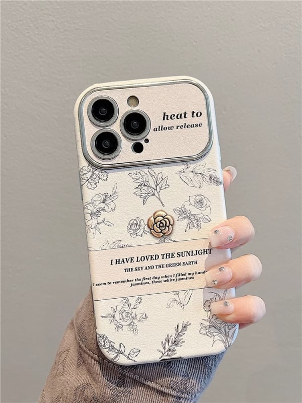 TPU πίσω θήκη με σχέδια λουλουδιών σε στυλ Instagram για iPhone 11–14 Pro και Pro Max