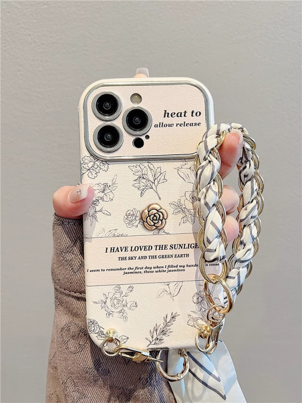 TPU πίσω θήκη με σχέδια λουλουδιών σε στυλ Instagram για iPhone 11–14 Pro και Pro Max