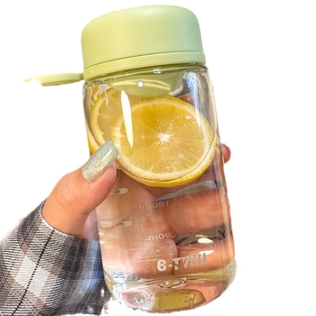 Ins pahar din plastic, rezistent la temperaturi înalte, rezistent la căderi, portabil, cu strecurător de ceai, design simplu și proaspăt pentru elevi