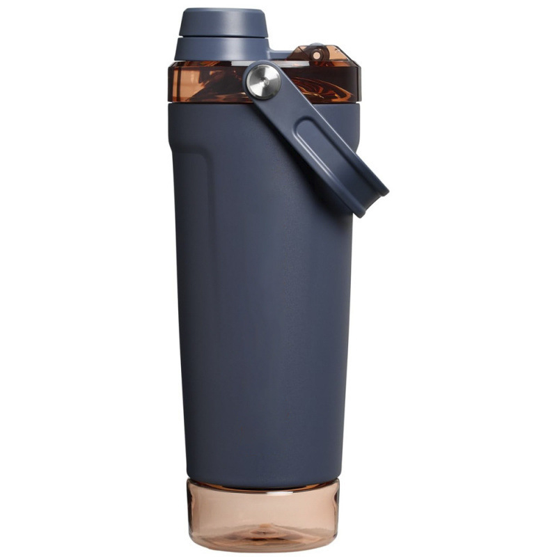 Cană shaker din oțel inoxidabil, cu mâner, izolare, 20 oz, portabil, pentru sport