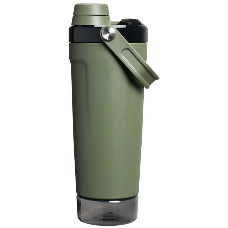 Cană shaker din oțel inoxidabil, cu mâner, izolare, 20 oz, portabil, pentru sport