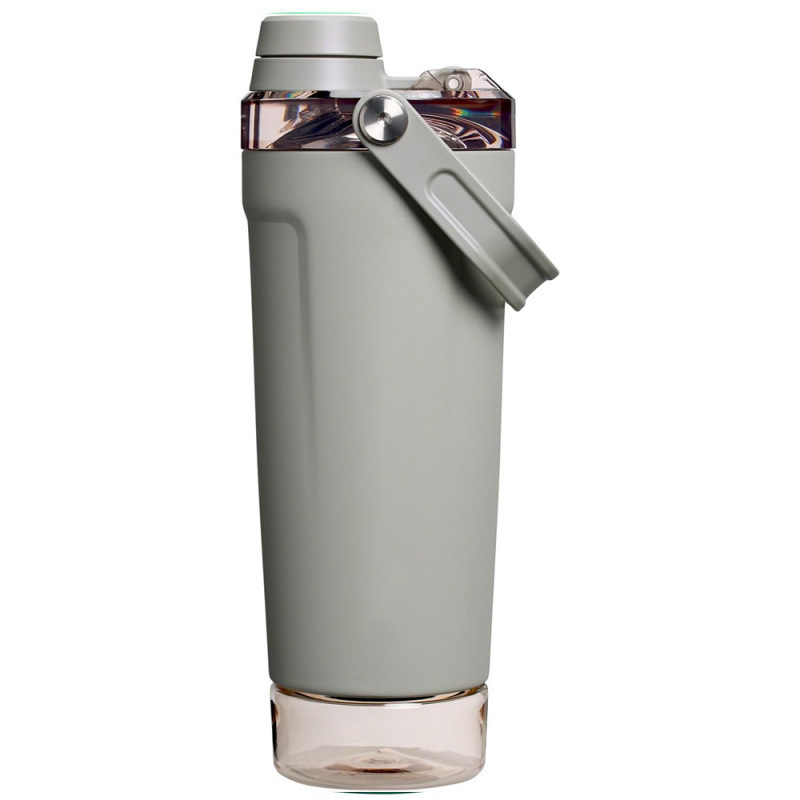 Cană shaker din oțel inoxidabil, cu mâner, izolare, 20 oz, portabil, pentru sport
