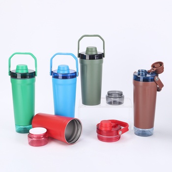 Cana termos din oțel inoxidabil 304, izolație în vid, capacitate mare, shaker, bidon sport portabil