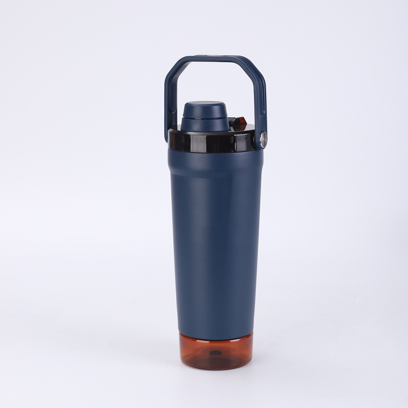 Cana termos din oțel inoxidabil 304, izolație în vid, capacitate mare, shaker, bidon sport portabil