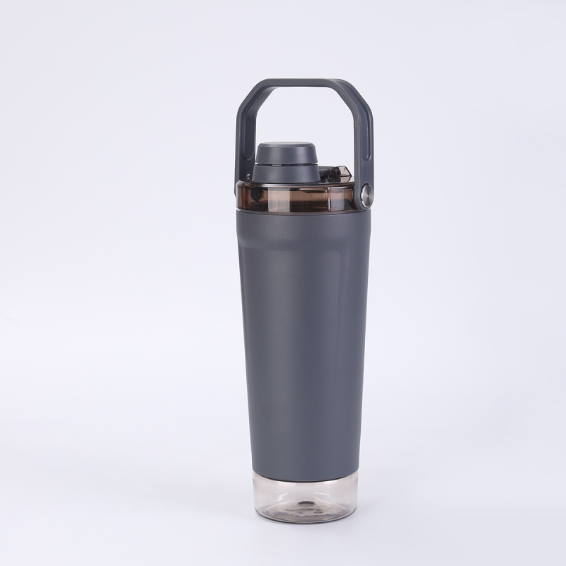 Cana termos din oțel inoxidabil 304, izolație în vid, capacitate mare, shaker, bidon sport portabil