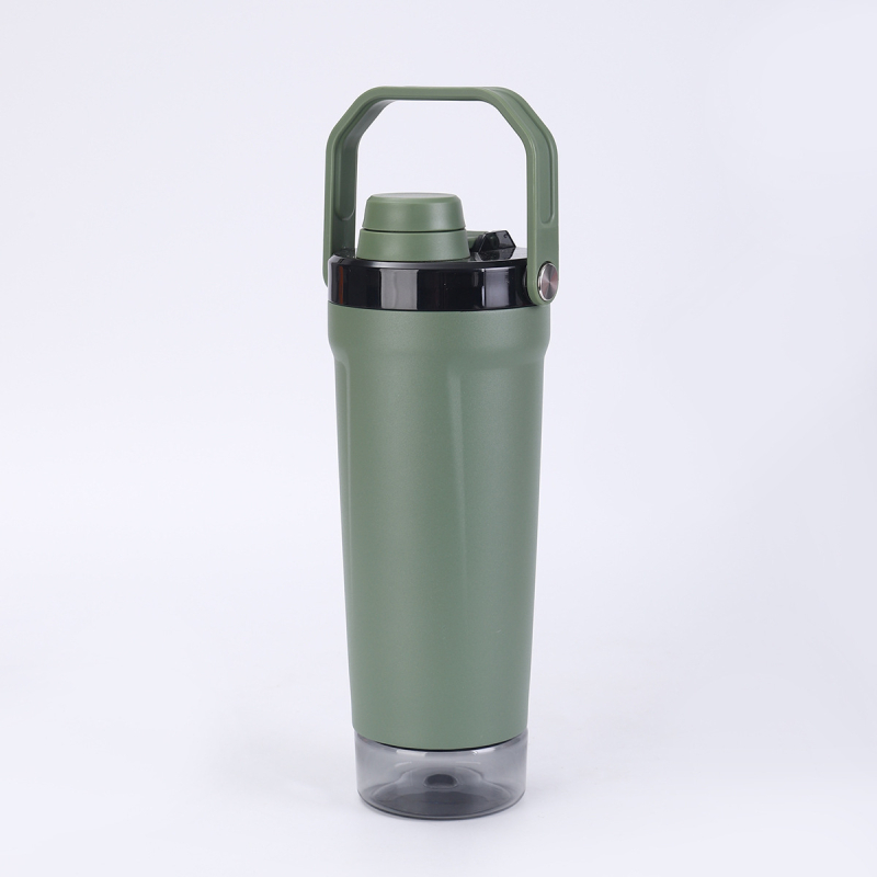 Cana termos din oțel inoxidabil 304, izolație în vid, capacitate mare, shaker, bidon sport portabil