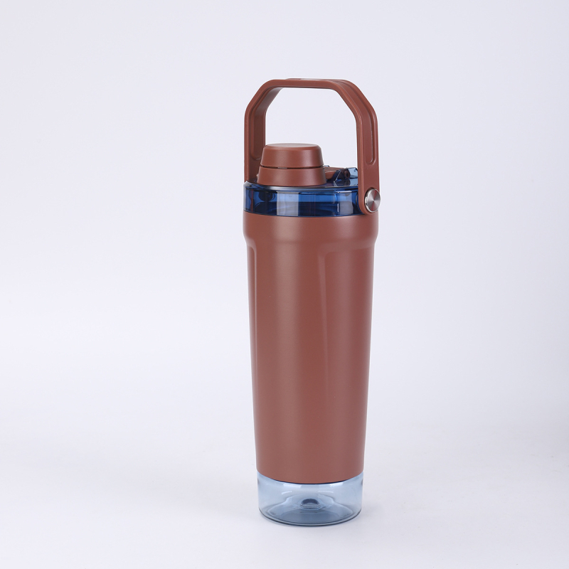 Cana termos din oțel inoxidabil 304, izolație în vid, capacitate mare, shaker, bidon sport portabil