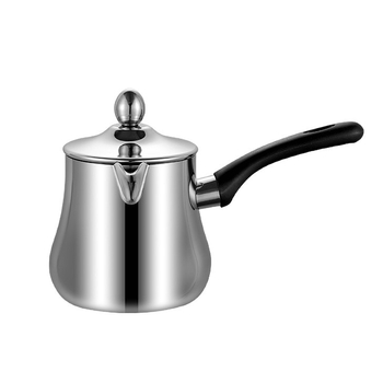 Set din oțel inoxidabil pentru cafea: cești de cafea, ceainic pentru infuzie, moka pot, vas pour-over, ibric turcesc și ustensile de cafea