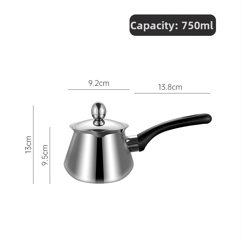 Set din oțel inoxidabil pentru cafea: cești de cafea, ceainic pentru infuzie, moka pot, vas pour-over, ibric turcesc și ustensile de cafea