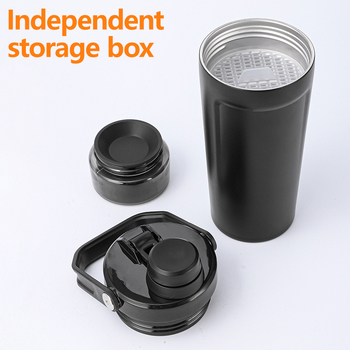 Cană pentru mașină cu mâner, capacitate mare, shaker din oțel inoxidabil, design minimalist