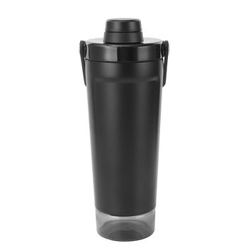 Cană pentru mașină cu mâner, capacitate mare, shaker din oțel inoxidabil, design minimalist