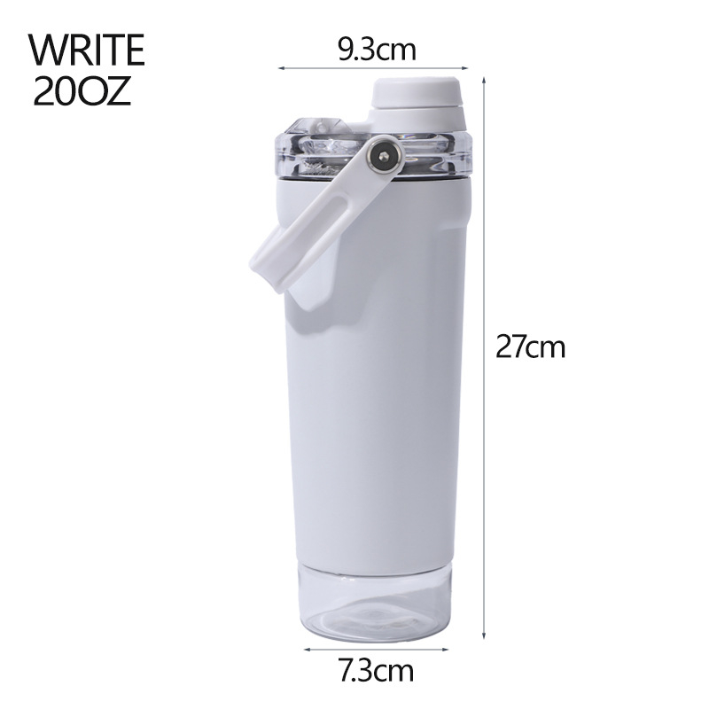 Cană pentru mașină cu mâner, capacitate mare, shaker din oțel inoxidabil, design minimalist