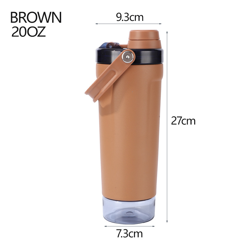 Cană pentru mașină cu mâner, capacitate mare, shaker din oțel inoxidabil, design minimalist