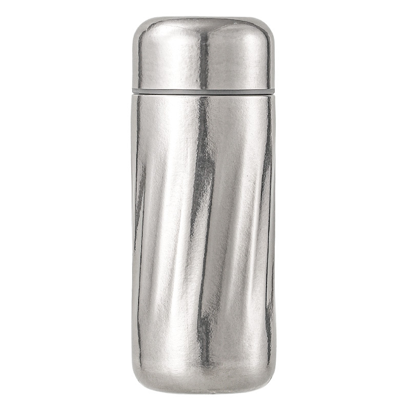 Cană din titan pur, cu pereți dubli, izolată, portabilă, 200 ml, pentru ceai