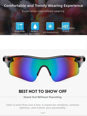 Kerékpáros szemüveg UV-védelmével, szél- és homokálló, szabadtéri sportokhoz, uniszex, hegymászáshoz
