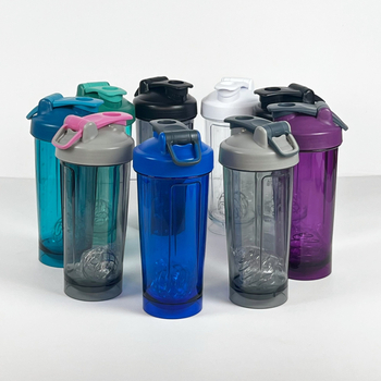 Cana pentru shake de proteine, 600 ml, PC Tritan, din plastic, pentru sport în aer liber, portabil