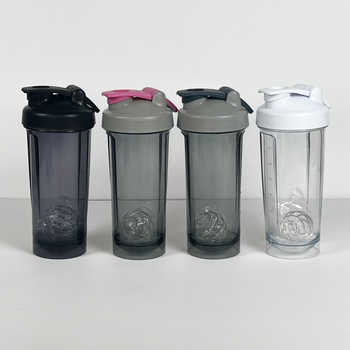Cana pentru shake de proteine, 600 ml, PC Tritan, din plastic, pentru sport în aer liber, portabil