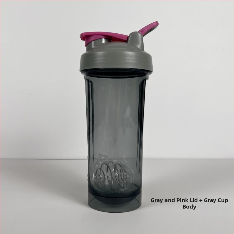600 ml PC Tritan šejkrový pohár na proteín, plastový športový pohár na vonkajšie použitie, prenosný