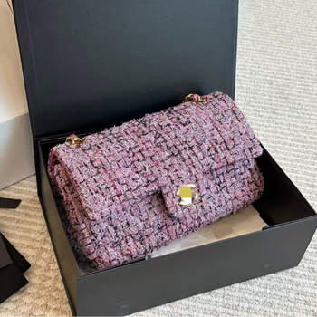 Mala vunena torbica s lancem i preklopom za telefon, ženski crossbody torbica, gradski stil, zima 2023