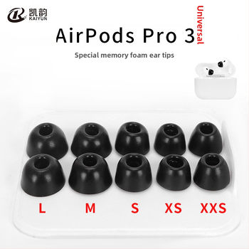Kryty uší z pamäťovej peny pre AirPods Pro 3. generáciu, špongové ušné štuple, inertné špongové ušné štuple