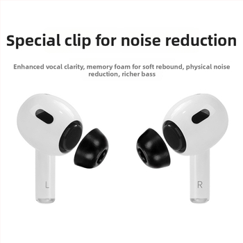 Kryty uší z pamäťovej peny pre AirPods Pro 3. generáciu, špongové ušné štuple, inertné špongové ušné štuple