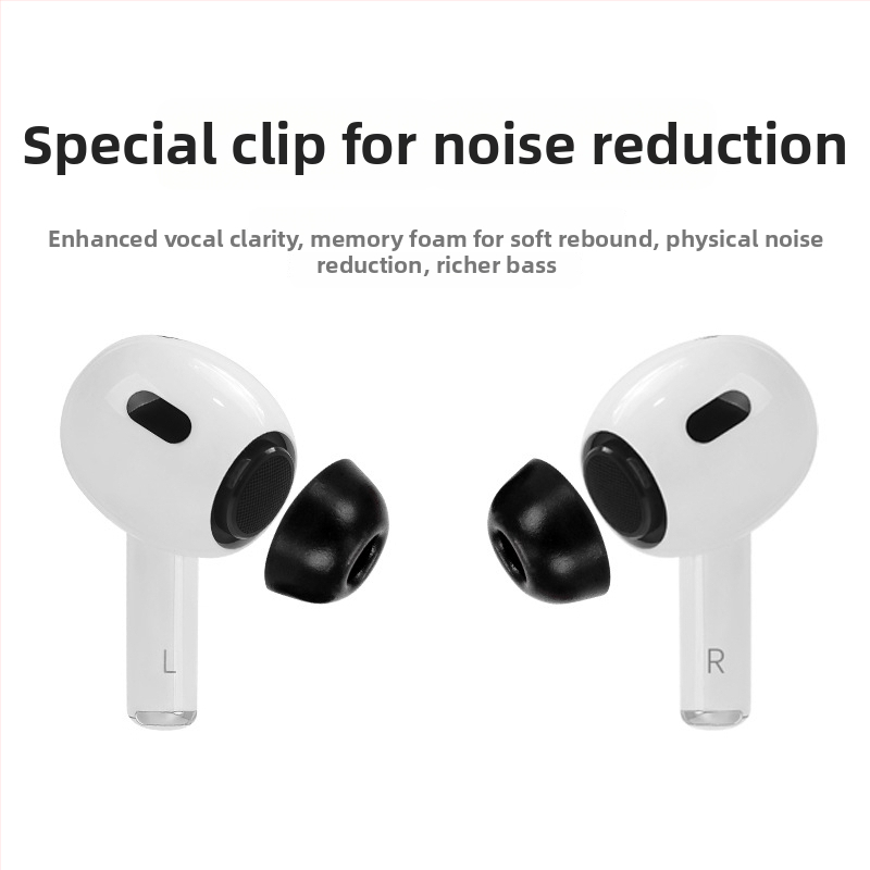 Kryty uší z pamäťovej peny pre AirPods Pro 3. generáciu, špongové ušné štuple, inertné špongové ušné štuple