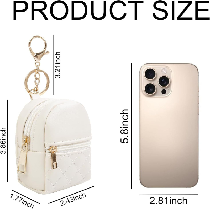 Mini PU kožni višestruki organizator: novčanik za kovance, mini ruksak, torbica za ključeve, futrola za kabel, organizator za ruž, torba za šminku