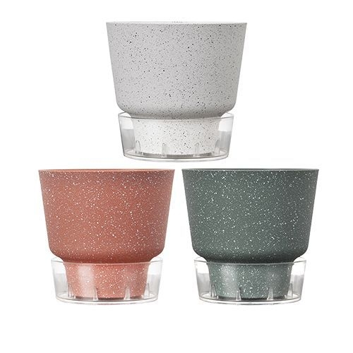 Ghiveci de flori din plastic, cu auto-udare, durabil pentru pothos și trandafiri