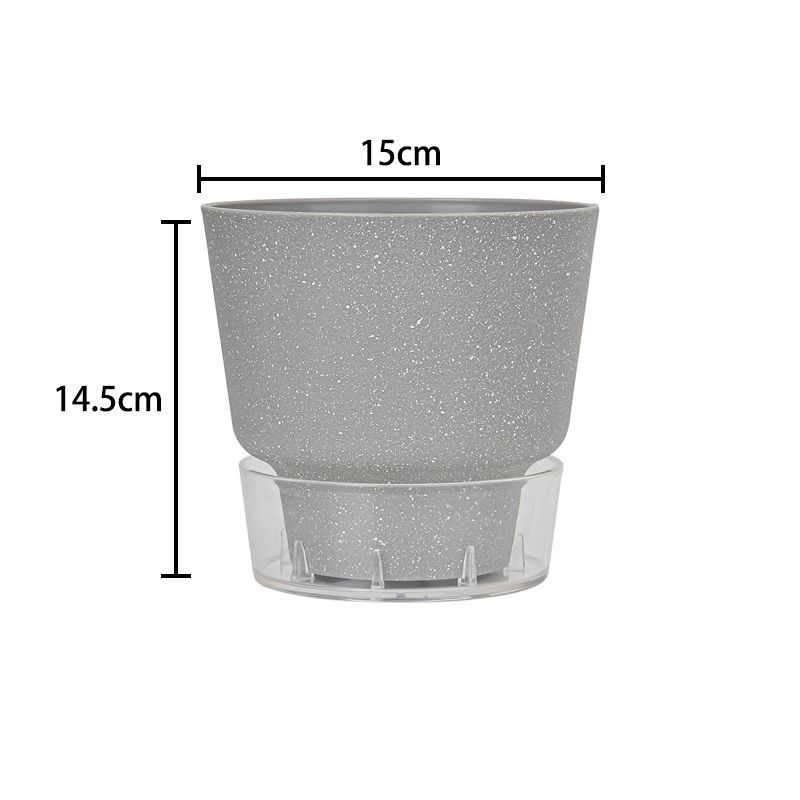Ghiveci de flori din plastic, cu auto-udare, durabil pentru pothos și trandafiri