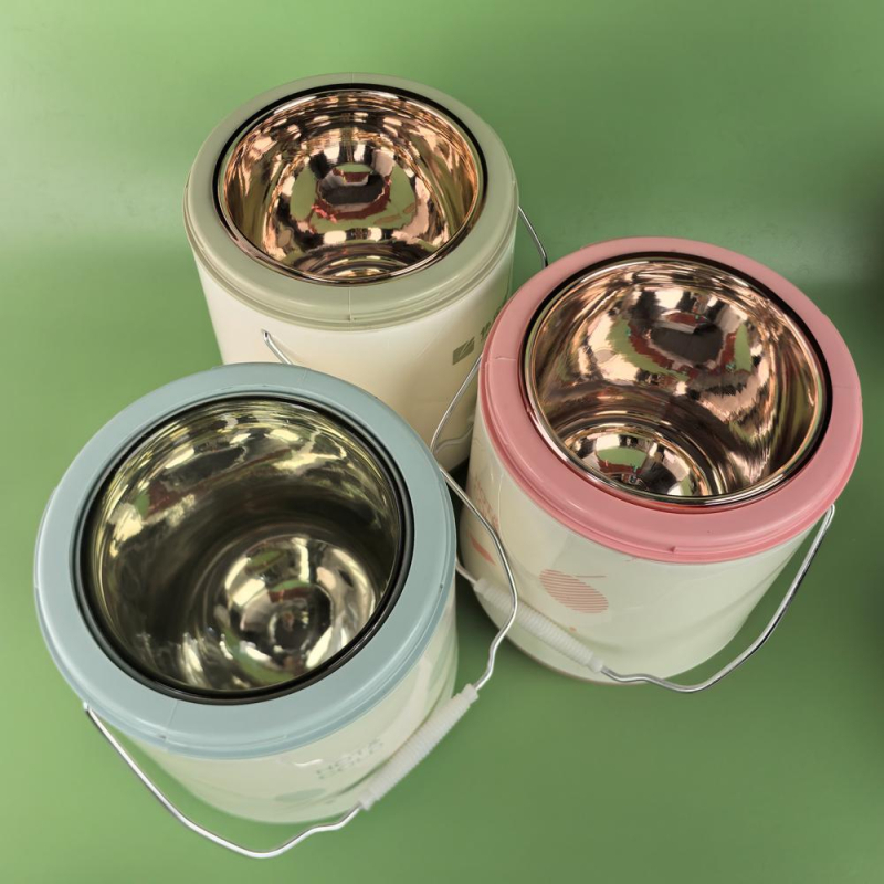 B338 Cutie termo cu interior din sticlă – set portabil pentru prânz, cu recipient din sticlă și bol pentru supă