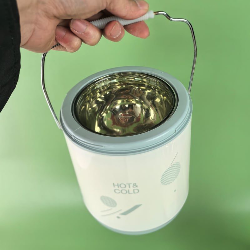 B338 Cutie termo cu interior din sticlă – set portabil pentru prânz, cu recipient din sticlă și bol pentru supă