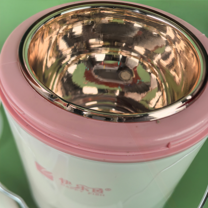 B338 Cutie termo cu interior din sticlă – set portabil pentru prânz, cu recipient din sticlă și bol pentru supă
