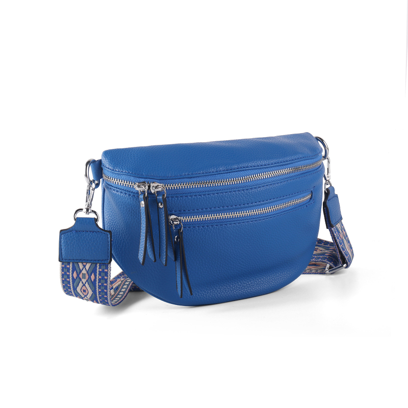 Ženska crossbody torba velikog kapaciteta, pretinci sa zatvaračem, etnički uzorak, vrhunska traka