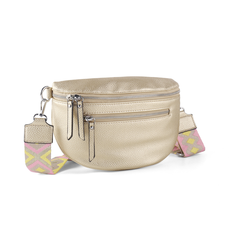 Ženska crossbody torba velikog kapaciteta, pretinci sa zatvaračem, etnički uzorak, vrhunska traka