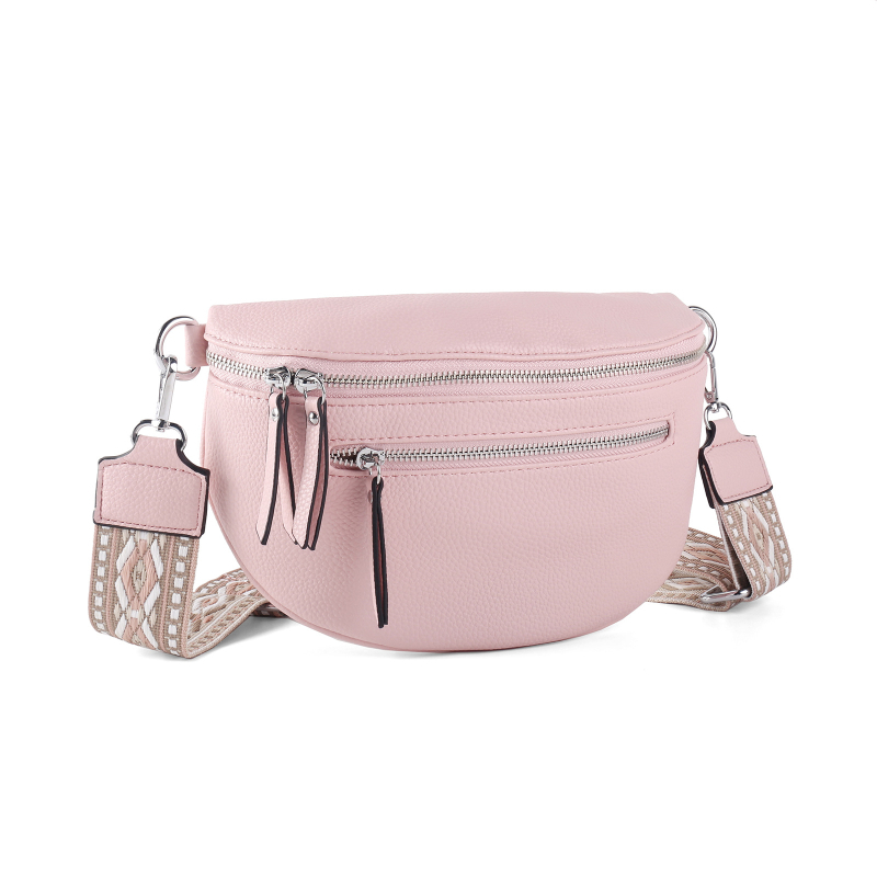 Ženska crossbody torba velikog kapaciteta, pretinci sa zatvaračem, etnički uzorak, vrhunska traka