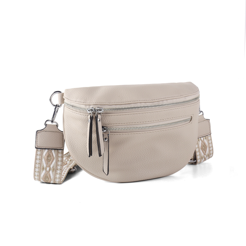 Ženska crossbody torba velikog kapaciteta, pretinci sa zatvaračem, etnički uzorak, vrhunska traka