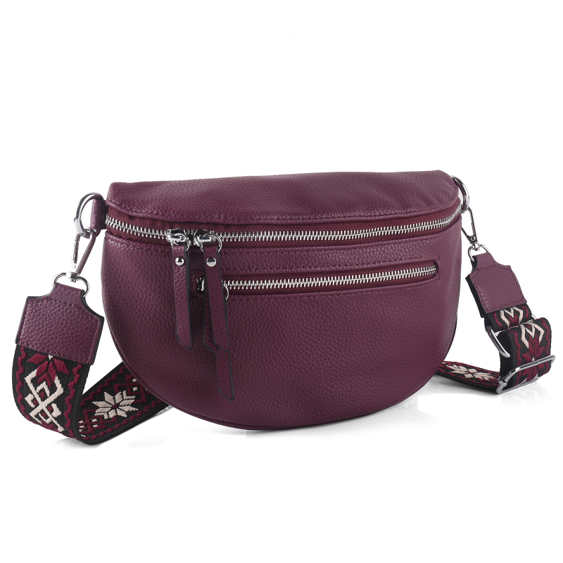 Ženska crossbody torba velikog kapaciteta, pretinci sa zatvaračem, etnički uzorak, vrhunska traka