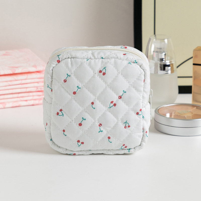 Slatka novčanik za kovanice, kozmetička torbica u korejskom stilu, ženska torbica za ključeve s karikaturalnim uzorkom, torbica za ruž i spremnik za menstrualne uloške.
