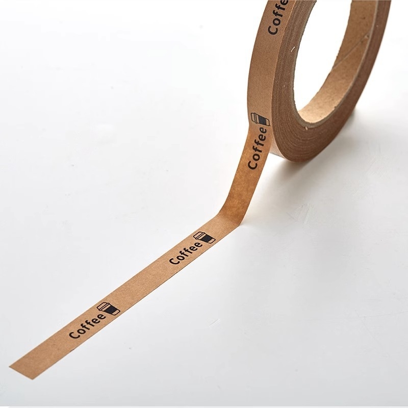 Bandă de sigilare din Kraft pentru ambalaje la pachet – sigilarea capacului de ceașcă, anti-manipulare, pentru cafea și ceai cu lapte