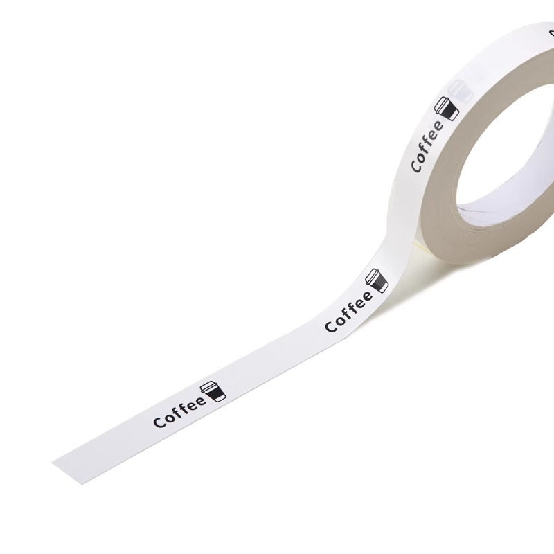 Bandă de sigilare din Kraft pentru ambalaje la pachet – sigilarea capacului de ceașcă, anti-manipulare, pentru cafea și ceai cu lapte