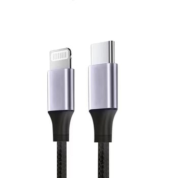 PD USB-C кабел с интегриран дизайн, 20W/60W/100W, Type-C бързо зареждане за iPhone