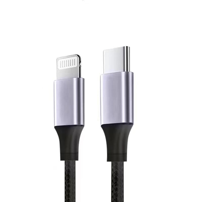 PD USB-C кабел с интегриран дизайн, 20W/60W/100W, Type-C бързо зареждане за iPhone