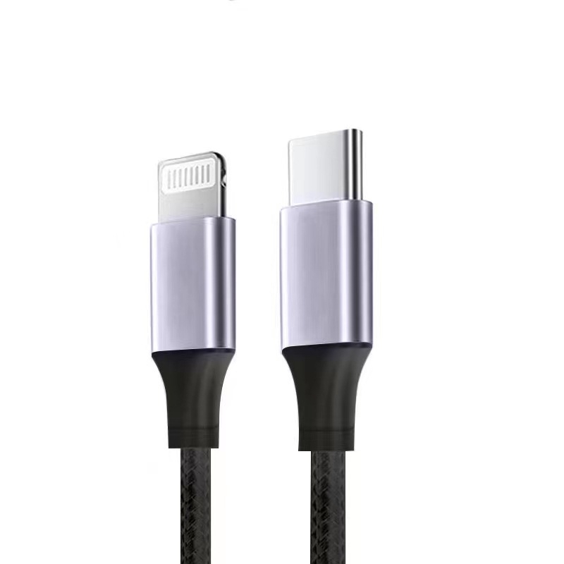 PD USB-C кабел с интегриран дизайн, 20W/60W/100W, Type-C бързо зареждане за iPhone