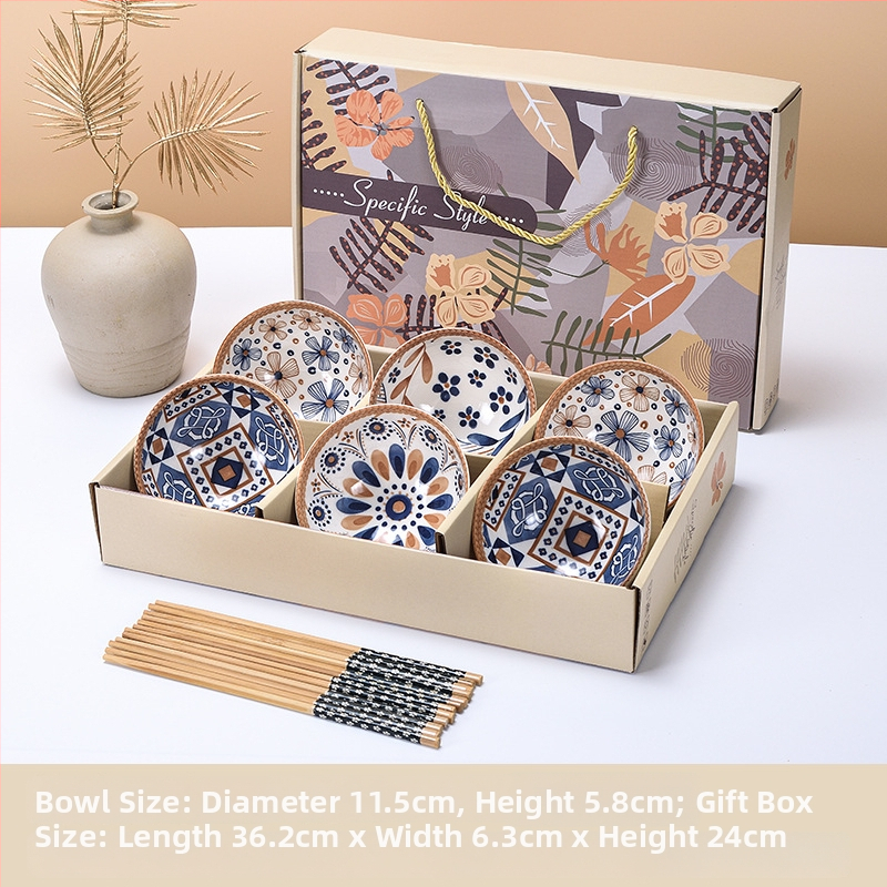 Set ceramic cu bol și bețișoare – Anul Dragonului