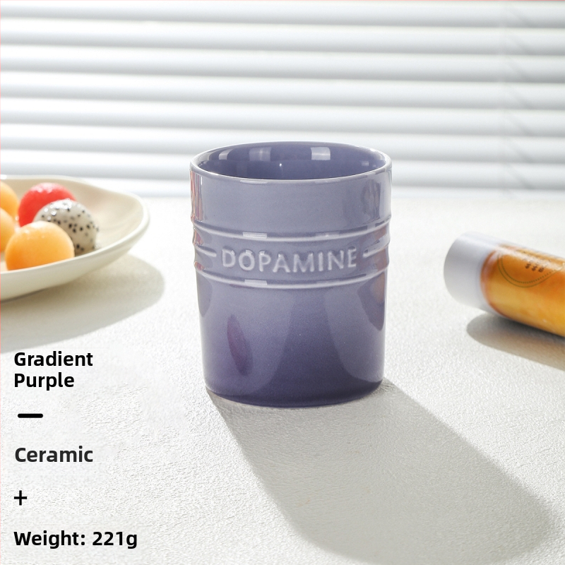 Set tacâmuri pentru fructe pentru uz casnic, furculițe și linguri de desert, cu borcan ceramic de depozitare, oțel inoxidabil 304