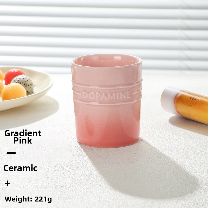 Set tacâmuri pentru fructe pentru uz casnic, furculițe și linguri de desert, cu borcan ceramic de depozitare, oțel inoxidabil 304