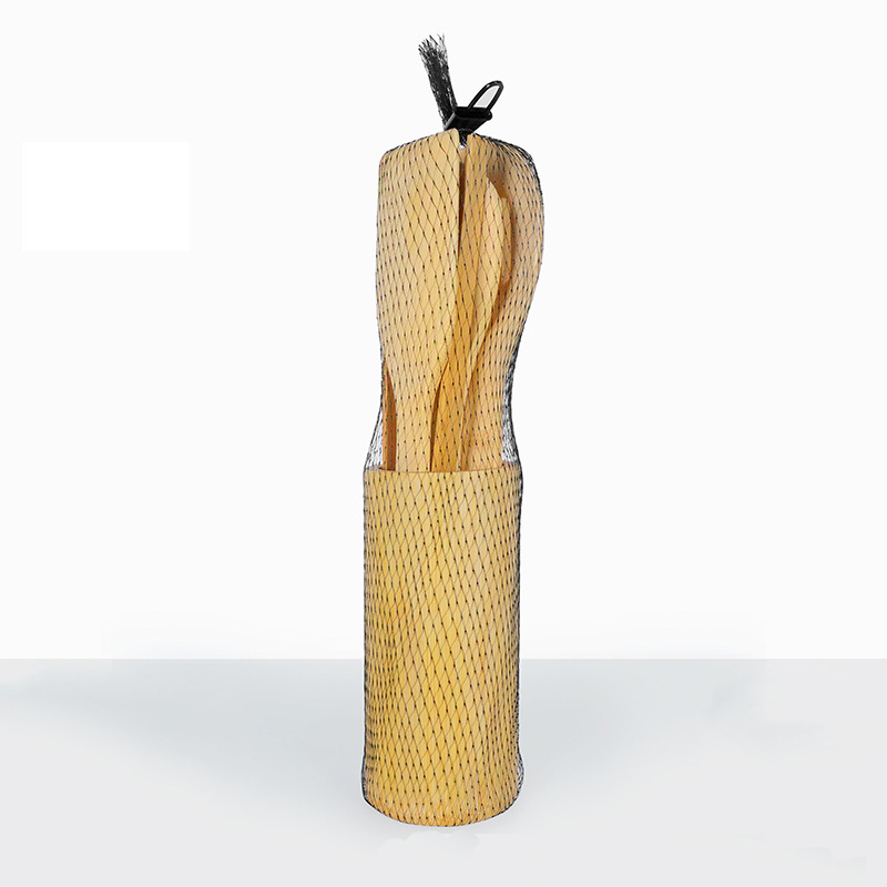 Set de ustensile de bucătărie din bambus, 8 piese: spatule antiaderente, lingură de supă, spatulă pentru prăjit și mâner lung