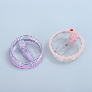 Paie pliabilă pentru pahar auto cu capac din silicon etanș – fără scurgeri, mare capacitate, capac din plastic transparent