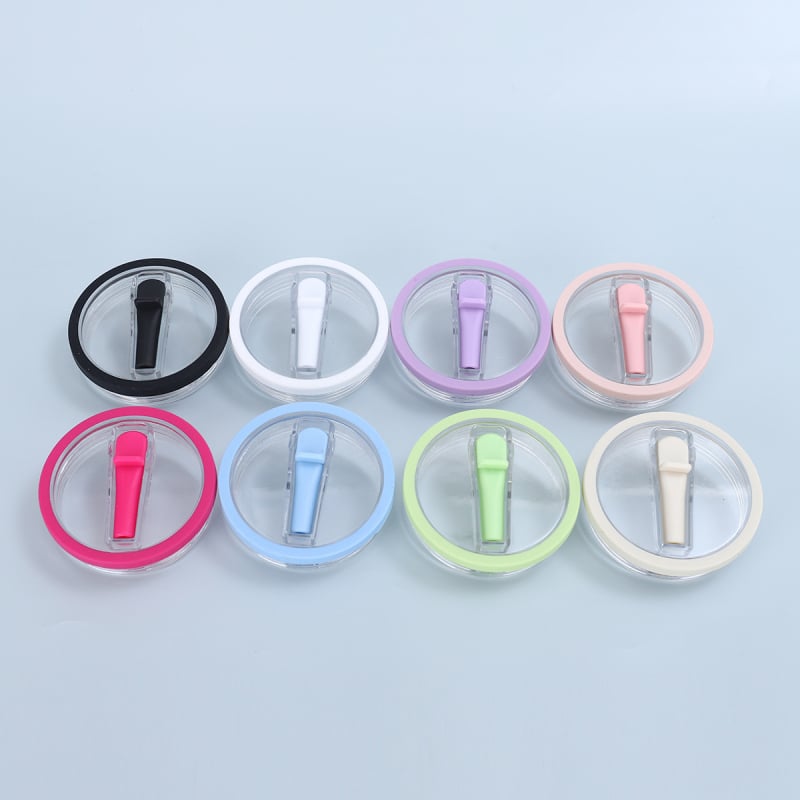 Paie pliabilă pentru pahar auto cu capac din silicon etanș – fără scurgeri, mare capacitate, capac din plastic transparent